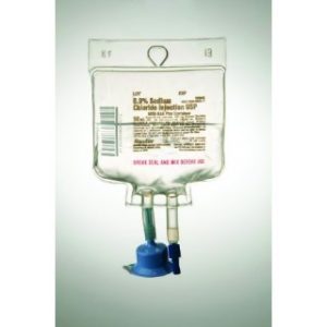 0.9% Sodium Chloride Injection  USP  50 mL MINI-BAG Plus Container. Quad Pack  80CS - 2B0042