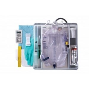 1-Layer Foley Catheter Tray with 200 mL Urine Meter, 2000 mL Drain Bag, Silicone, Pediatric, 3 mL x 10 Fr, EACH