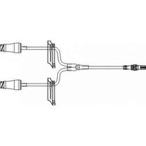7 (18 cm) Appx 0.37 ml  Smallbore Pressure Infusion (400psig) Bifuse Ext Set w2 MicroClave  2 Purple Clamps  Rotating Luer - B33257