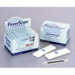 Adhesive Single Patient Skin Thermometer FeverScan 94 to 104 Degrees F. Line Indicator  100 PerBx - P430-100