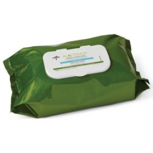 Aloetouch Personal Cleansing Wipes, Adult, 12'' x 8'', 100/PK, 6 PK/CS