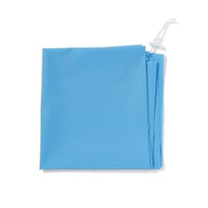 BAG, DRAWCORD, 40X40, 2.5 MIL, LIGHT BLUE, 100/CS