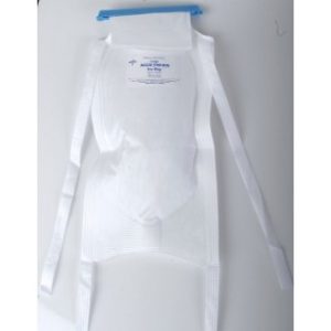 BAG, ICE, CLAMP-CLOSE, 4-TIES, WHITE, 5''X12'', 50 EA/CS, 2 BX/CS