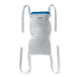 BAG, ICE, CLAMP-CLOSE, 4TIES, WHITE, 6.5'', 25/BX