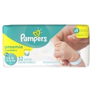 DIAPER PAMPER PREEMIE SWADDLER - 39798