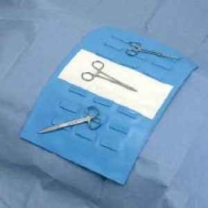 DRAPE SURGICAL EQUIPMENT 16INW X 120INL POLYETHELENE MAGNETIC WTRANSFER ZONE INSTRUMENT PAD CLEAR DEROYAL LATEX-FREE STERILE DISPOSABLE 20Case - 25-004