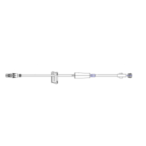 Extension set wfilter  10 standard set  .22 Micron Filter  Side clamp - HLEF84722