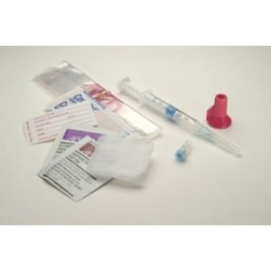 KIT ARTERIAL BLOOD GAS COLLECTION 3ML SYRINGE 23G X 1IN & 22G X 1-12IN 7IU DRY LIHEP ALCOHOL PREP POVIDONE PREP ICE BAG SURE LOK NEEDLE PROTECTION (100CS) - 4699LH