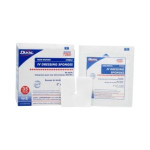 Non-Woven I.V. Sponges 2 x 2 6-Ply  Sterile - 2PK  35 PKBX  20 BXCS - 7265