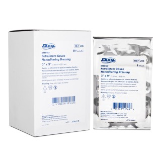 Petrolatum Dressing  3 x 9  1PK  50PKBX - 206 Petrolatum Dressing  3 x 9  1PK  50PKBX - 206