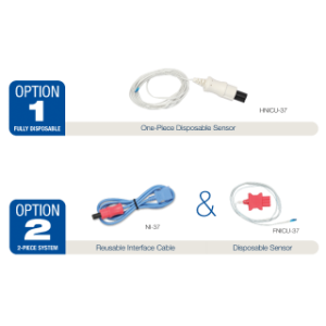 PROBE TEMPERATURE 4FTL CORD ADHESIVEHYDROGEL PAD NEONATE SKIN REFLECTIVE SENSOR COVER BLUE FHILL ROM STABILET 1200 SERIES1500 SERIES2000C LATEX-FREE MERCURY-FREE NON-STERILE DISPOSABLE 50Case - HNICU-30