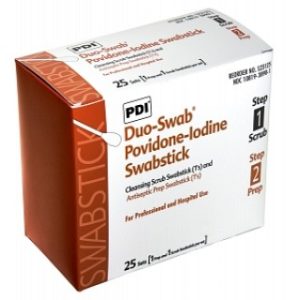 PVP IODINE DUO SWAB PREP SCRUB 1S 25BX 10BXCA - S23125