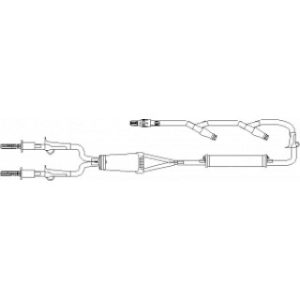 SET BLOOD ADMINISTRATION IV BIFURCATED 99INL 210U FILTER NEEDLE-FREE CONNECTORX2ROTATING LUER LATEX-FREE HAND PUMP  25CS - B9449