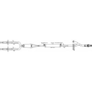 SET BLOOD ADMINISTRATION IV WHAND PUMP Y-TYPE 84INL 210U FILTER ROTATING LUER LATEX-FREE  25CS - B9282