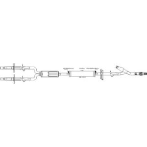 SET BLOOD ADMINISTRATION IV Y-TYPE 84INL LATEX-FREE PUMP COMPATIBLE  25CS - B9220