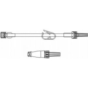 SET EXTENSION IV 11IN PRESSURE INFUSION (10MLSEC) WCLAMP  LUER LOCK  DROP-IN MICROCLAVE(R)  50CS - B33170