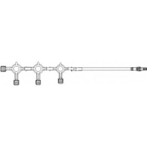 SET EXTENSION IV 45IN W3 GANG 4-WAY STOPCOCKS  ROTATING LUER  50CS - B4141