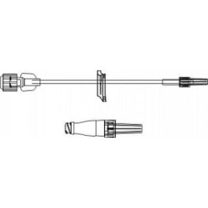 SET EXTENSION IV 5IN (13 CM) APPX 0.25 ML SMALLBORE PRESSURE INFUSION (10MLSEC) WPURPLE CLAMP  LUER LOCK  DROP-IN MICROCLAVE(R)  50CS - B33158