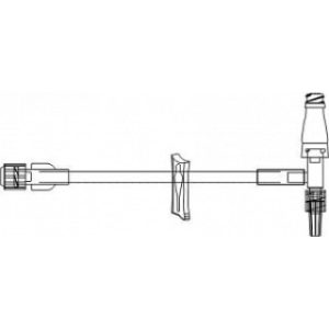 SET EXTENSION IV 5IN WMICROCLAVE(R)  T-CONNECTOR  CLAMP  ROTATING LUER - B3349