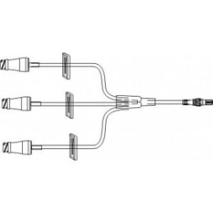 SET EXTENSION IV 6IN SMALLBORE TRIFUSE W3 MICROCLAVE(R) CLEAR  3 CLAMPS  ROTATING LUER  50CS - MC3383