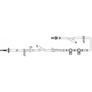 SET IV ADMINISTRATION 15GTT 120INL 15.5ML PRIMING PRIMARY NEEDLE-FREE PORTX2 ROTATING LUER MANIFOLD LATEX-FREE DEHP-FREE  25CS - B5900-49
