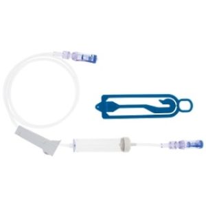 SET IV ADMINISTRATION 20GTT 40INL SECONDARY DROP IN-LINE DRIP CHAMBER FLOW REGULATOR W0.22 MICRON FILTER BAG HANGER SPIROS SPIROS LATEX-FREE DEHP-FREE  50CS - CH3020