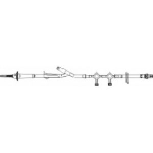 SET IV ADMINISTRATION PRIMARY 10GTT 107INL FLOW REGULATOR NEEDLE-FREE PORT ROTATING LUER DEHP-FREE LATEX-FREE 3-WAY STOPCOCK MANIFOLD PORTX2  25CS - B9900-370