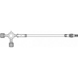 SET IV EXTENSION 34IN ROTATING LUER 4-WAY STOPCOCK  50 PERCS - B4094