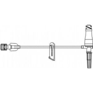 SET IV EXTENSION 5INL MINIBORE MICRO NEEDLE-FREE PORT T-CONNECTOR LATEX-FREE  50CS - B3303