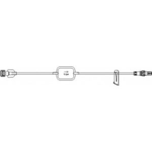 SET IV EXTENSION 8INL MINIBORE NEEDLE-FREE PORT FEMALE LUERMALE ROTATING LUER 0.2U FILTER SLIDE CLAMP  50CS - B1039
