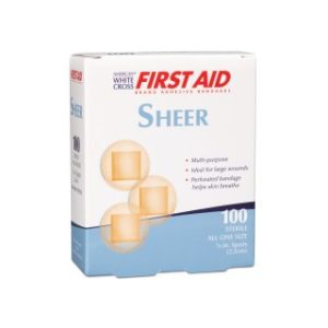 Sheer Adhesive Bandages 78 Spot  100BX  24 BXCS - 1307033