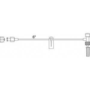 Small Bore T-Connector with Injection Site  Removable BlueSlide Clamp  Swivel Male Luer  50CS - MX453SL
