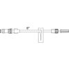 Standard Bore Extension with SmartSite Needle-Free Valve  Non-Removable Blue Slide Clamp  Male Luer Lock  100CS - SM5011