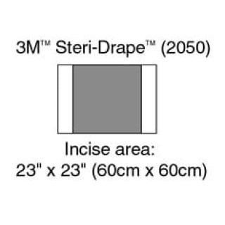 Steri-Drape 2 Incise Drape  Incise Area 60 cm x 60 cm (23 12 in x 23 12 in)  10BX  4 BXCS - 2050 Steri-Drape 2 Incise Drape  Incise Area 60 cm x 60 cm (23 12 in x 23 12 in)  10BX  4 BXCS - 2050
