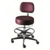 STOOL, EXAM, PNEU, W/BCK, 17.5-24.5, W/FT RG, EACH