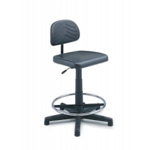 STOOL, EXAM, POLYURETHANE W/FOOT RING, EACH