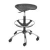 STOOL, POLY, TRACTOR SEAT, CHROME BASE, EACH