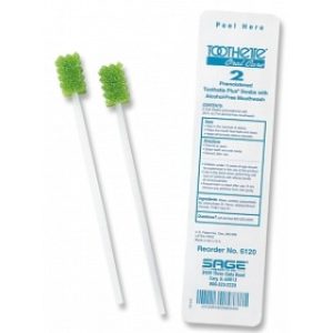 SWAB  TOOTHETTE  WALC FREE MOUTHWASH  2PK - 6120