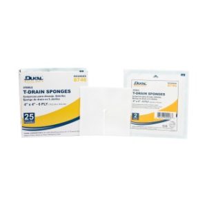 T-Drain Sponges  Basic Care  4 x 4 6-Ply  Sterile 2PK - 8746
