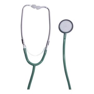Tech-Med Single Head Stethoscope  Green - 1100GR