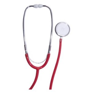 Tech-Med Single Head Stethoscope  Red - 1100R