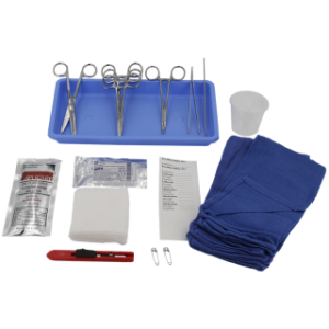 TRAY CIRCUMCISION PROCEDURE ADD-A-CLAMP WDRAPE PVP PAINT PETROLEUM DRESSING OR TOWEL SAFETY SCALPELPIN FORCEPS GAUZE MEDICINE CUP SCISSORS LATEX-FREE STERILE 30Case - 50-5610