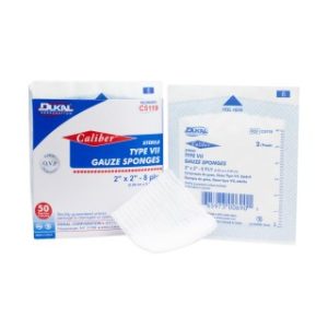 Type VII Gauze Sponges 2 x 2 8-Ply  Sterile  2PK  50 PKBX - C5119