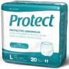 UNDERWEAR, PROTECTIVE, LG, 40-56'', 20 EA/BG, 1 BG/PK, 4 BG/CS