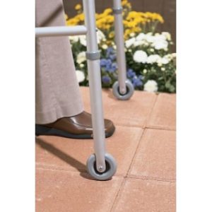 WHEEL, 3'', RUBBER FIXED, 8 HOLE, 1 PR/EA