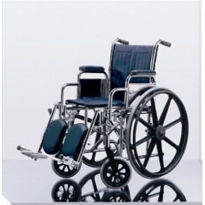 WHEELCHAIR, EXCEL, 16'', RDLA, ELR, NAVY, EACH