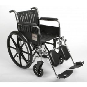 WHEELCHAIR, EXCEL, PERM ARM, ELR, BLACK, EACH