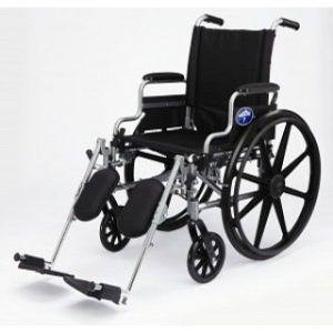 WHEELCHAIR, K4 BASIC, 18'', DLA, ELR, 1 EA/CS