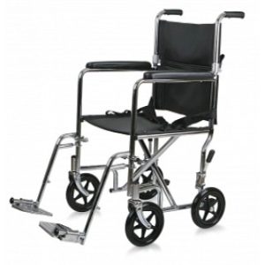 WHEELCHAIR, TRANSPORT, PERM ARM, S/A FOOT, 1 EA/CS