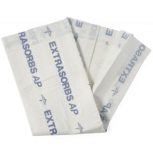 White Absorbent Polymer Extrasorbs Air-Permeable Disposable DryPads, Extrasorbs AP, 30'' x 36'' (76 x 91 cm), 5 EA/BG